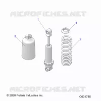 SUSPENSION, SHOCK ANTERIORE TRACK (7045511)