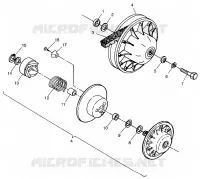 FRIZIONE DRIVEN Sportsman 400L W97AC38C (4939673967C002)