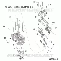 ENGINE, TESTA CILINDRO AND VALVES