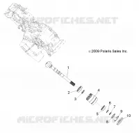 TRASMISSIONE, PRINCIPALE SCATOLA INGRANAGGI OUTPUT SHAFT