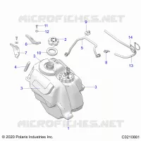 SISTEMA DI ALIMENTAZIONE CARBURANTE, FUEL TANK ASM.
