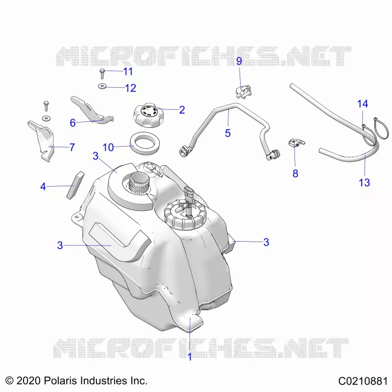 SISTEMA DI ALIMENTAZIONE CARBURANTE, FUEL TANK ASM.