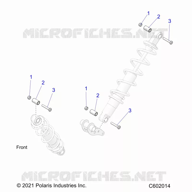 SUSPENSION, SHOCK MONTAGGIO, REAR SUSP.