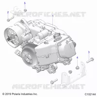MOTORE, MOTORE AND TRANSMSSION MOUNTING