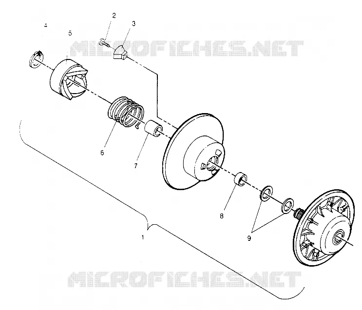 FRIZIONE DRIVEN ASSEMBLY LITE GT 0953133 and  EUROPEAN LITE GT E953133 (4928922892B012)