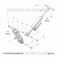 SUSPENSION, SHOCK MONTAGGIO, REAR SUSP.