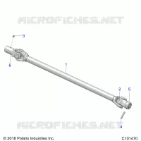 TRASMISSIONE, PROP SHAFT, FRONT