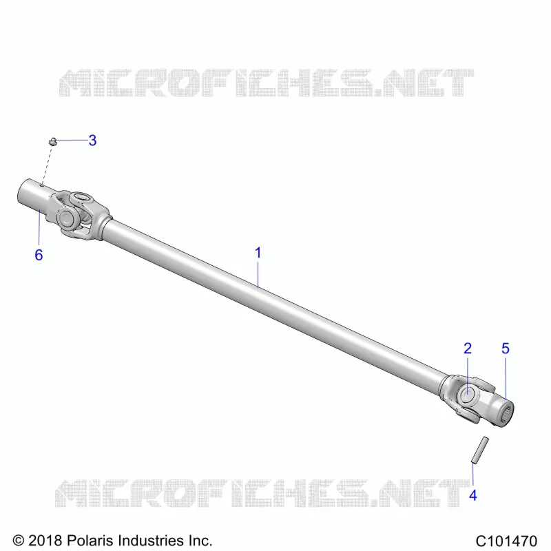 TRASMISSIONE, PROP SHAFT, FRONT