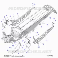 CHASSIS, PROTEZIONE FRIZIONE, FOOTRESTS, AND RUNNINGBOARDS