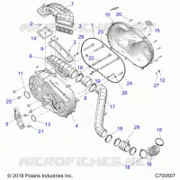 DRIVE TRAIN, COPERCHIO FRIZIONE AND DUCTING