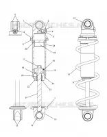 FRONT SHOCK PISTA (CLEAR COIL OVER)