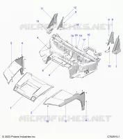 CAPPUCCIO, LINER, FRONT FENDERS, A PILLARS