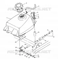 CARBURANTE TANK Magnum 2X4 W97AA42A (4940704070A011)