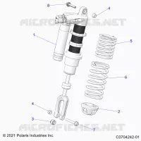 SUSPENSION, SHOCK ANTERIORE MOUNTING