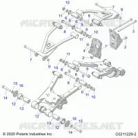 SOSPENSIONE POSTERIORE CONTROL ARM, MOUNTING
