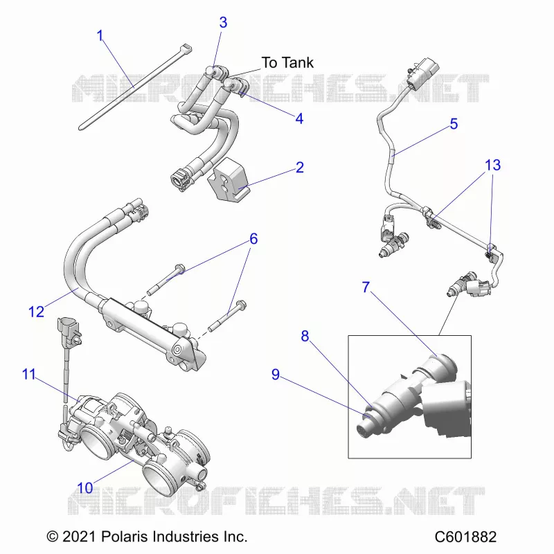 SISTEMA DI ALIMENTAZIONE CARBURANTE, RAIL, LINES AND THROTTLE BODY