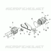 ENGINE, ALTERNATORE AND COMPRESSOR