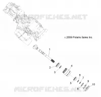 TRASMISSIONE, PRINCIPALE SCATOLA INGRANAGGI OUTPUT SHAFT