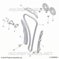 CAM CATENA AND TENSIONER