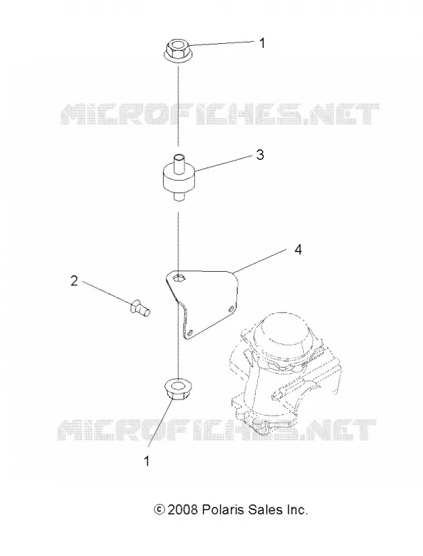 MOTORE, CARBURATORE BRACKET