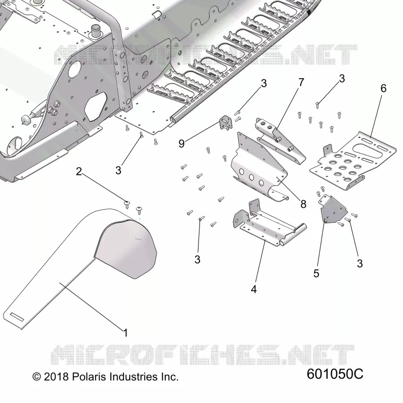 CHASSIS, FOOTREST-LH AND PROTEZIONE FRIZIONE