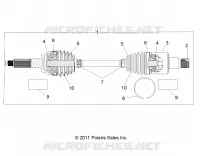 TRASMISSIONE, REAR HALF SHAFT