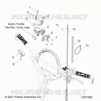 MOTORE, THROTTLE CONTROL ASM.