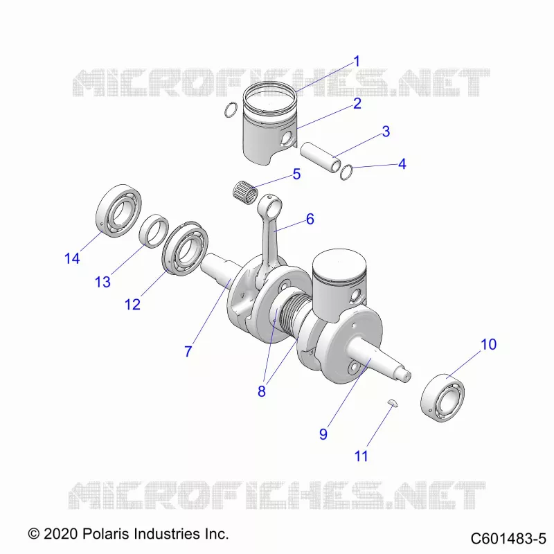 ENGINE, PISTON AND ALBERO MOTORE
