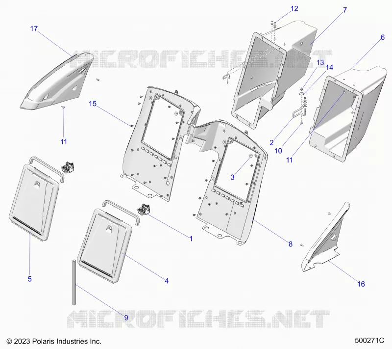 CARROZZERIA POSTERIORE STORAGE COMPARTMENTS
