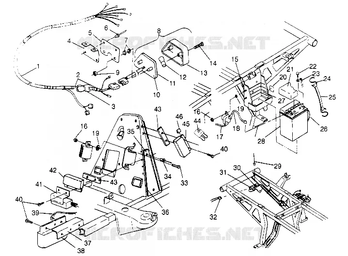 ELETTRICO/FANALE POSTERIORE ASSEMBLY 6X6 400L, U.S. W958740, SWEDISH S958740 AND N (4930273027D003)