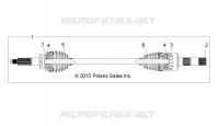 TRASMISSIONE, REAR HALF SHAFT, RH