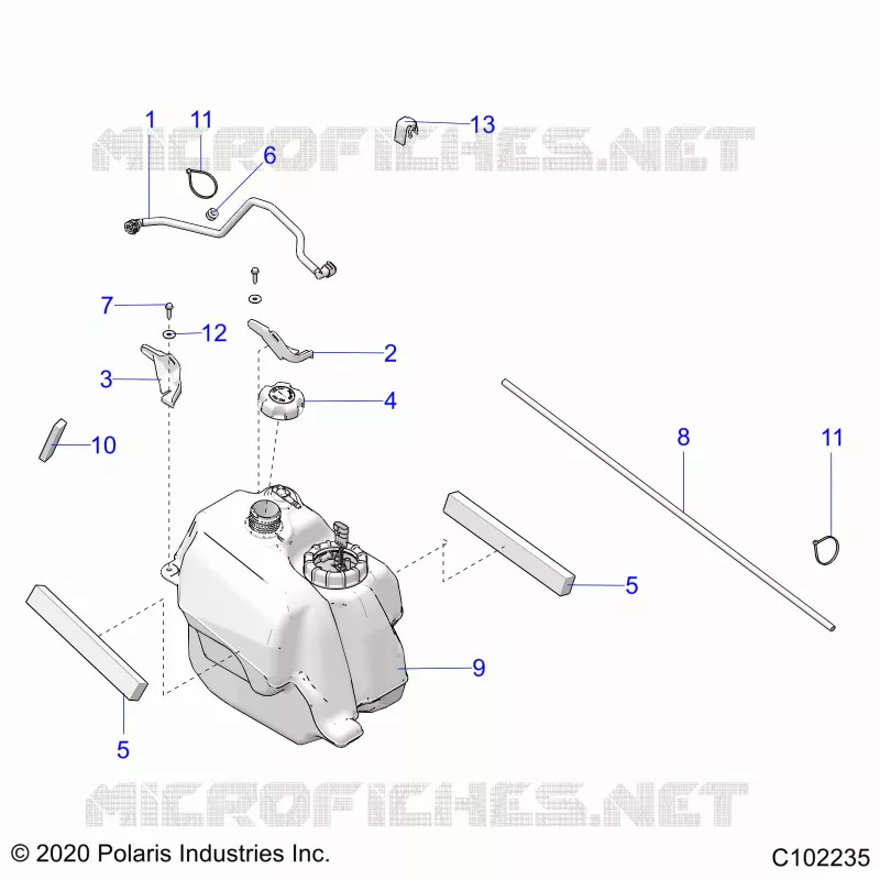 SISTEMA DI ALIMENTAZIONE CARBURANTE, FUEL TANK ASM.