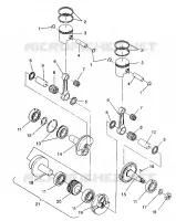 PISTONEEE   ALBERO MOTORE 440 / 0930760 AND 440 SKS / 0930560 (4922932293031A)