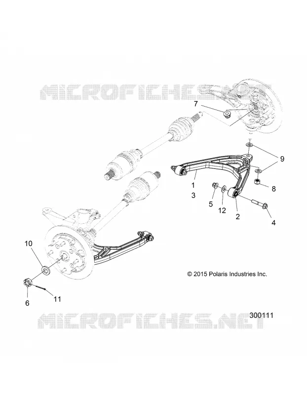 SUSPENSION, FRONT CONTROL ARMS