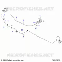 FRENO POSTERIORE BRAKE LINE AND PARK BRAKE
