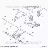 SOSPENSIONE POSTERIORE CONTROL ARM, MOUNTING