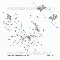 CHASSIS, PROTEZIONE FRIZIONE AND FOOTRESTS