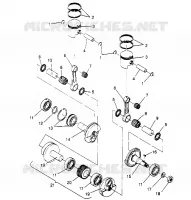PISTONEEE   ALBERO MOTORE  TRAIL 0952761, TRAIL DELUXE 0952262,   AND EUROPEAN (4928862886C014)