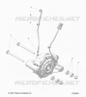 TRASMISSIONE, FRONT GEARCASE MOUNTING