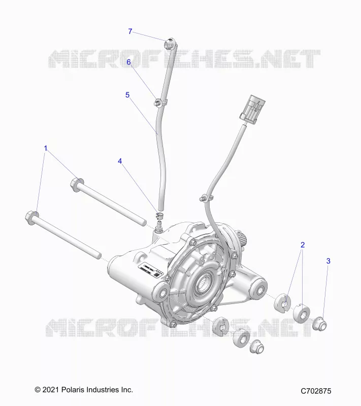 TRASMISSIONE, FRONT GEARCASE MOUNTING