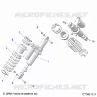SUSPENSION, REAR SHOCK MONTAGGIO