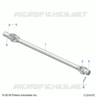 TRASMISSIONE, PROP SHAFT, FRONT