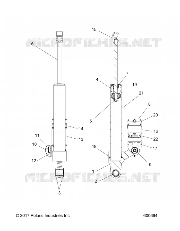 SUSPENSION, AMMORTIZZATORE POSTERIORE TRACK (ADVENTURE, XC)