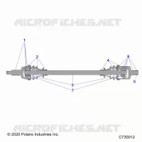 TRASMISSIONE, FRONT HALF SHAFT