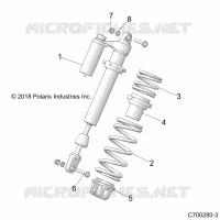SUSPENSION, SHOCK ANTERIORE MOUNTING