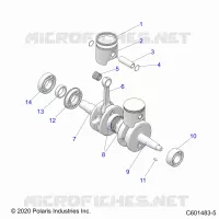 ENGINE, PISTON AND ALBERO MOTORE