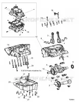 ENGINE, CRANKCASE AND ALBERO MOTORE