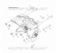 TRASMISSIONE, REAR SCATOLA INGRANAGGI MONTAGGIO