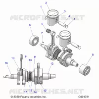 ENGINE, PISTON AND ALBERO MOTORE