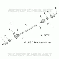 TRASMISSIONE, DRIVE SHAFT, FRONT
